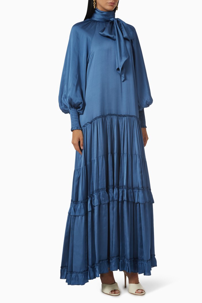 Raphaella Maxi Dress, Blue