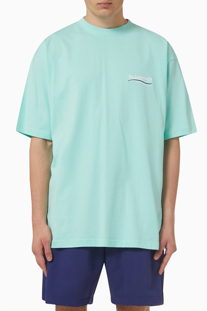 

Political Campaign T-shirt in Vintage Jersey, Blue