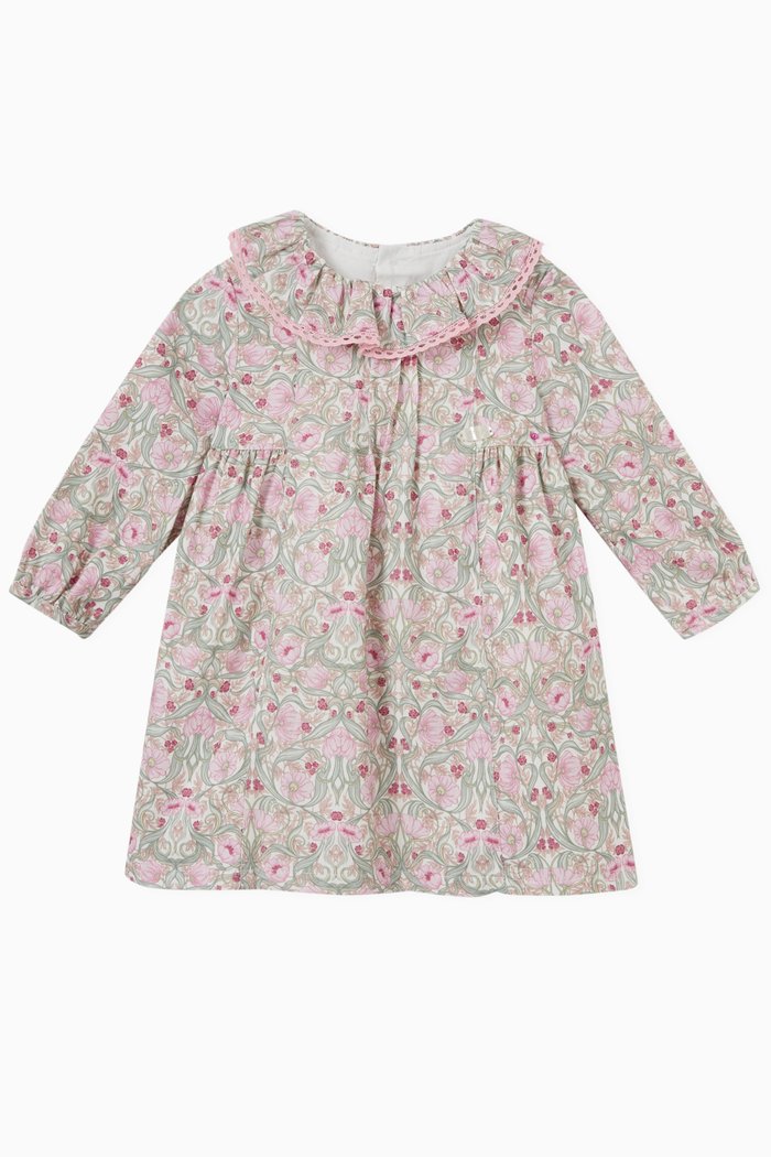 

Vanesa Floral-print Dress in Cotton, Pink
