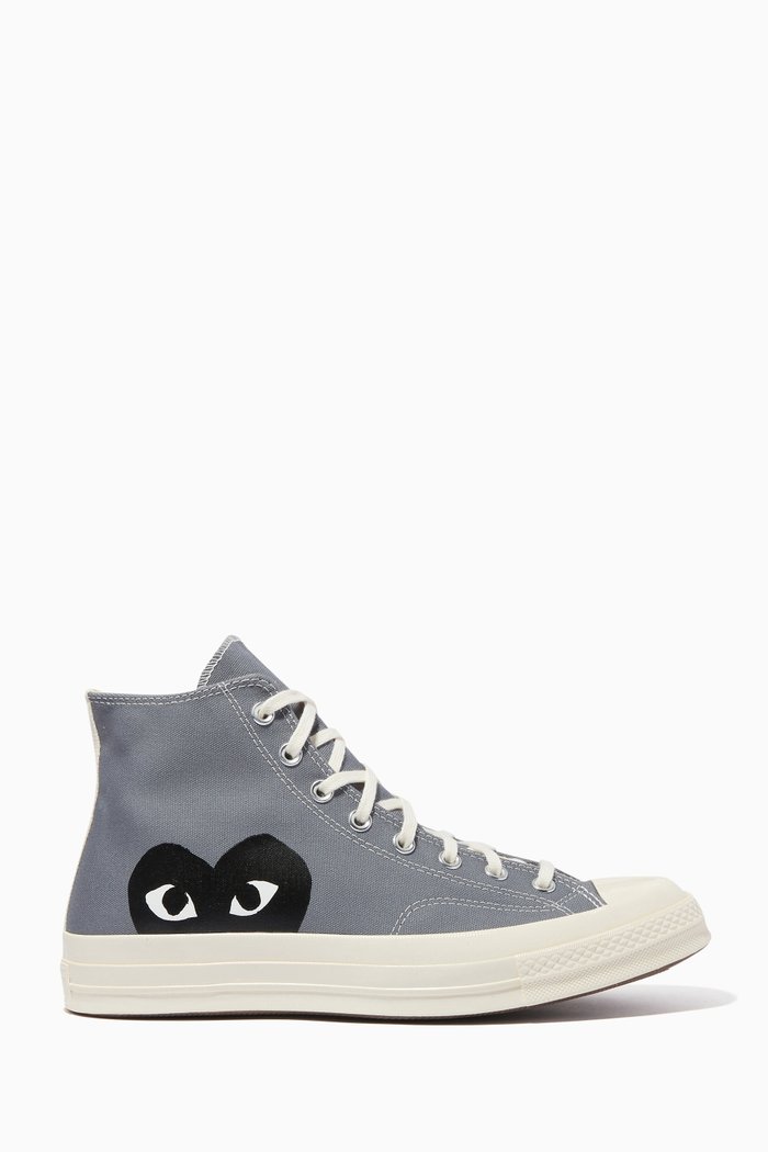 

x Converse Chuck 70 High Top Sneakers in Canvas, Grey