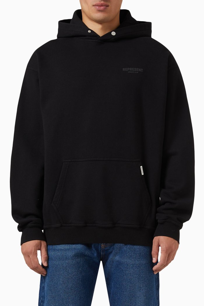 

Owners Club Hoodie in Jersey, Black