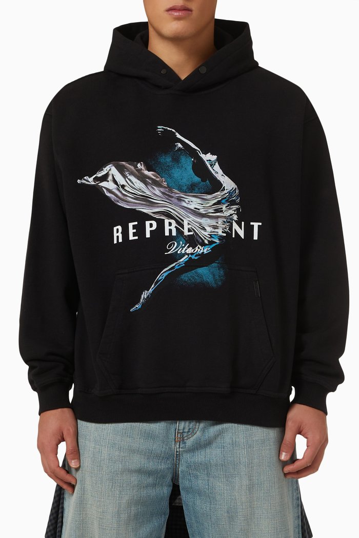 

Vitesse Hoodie in Jersey, Black