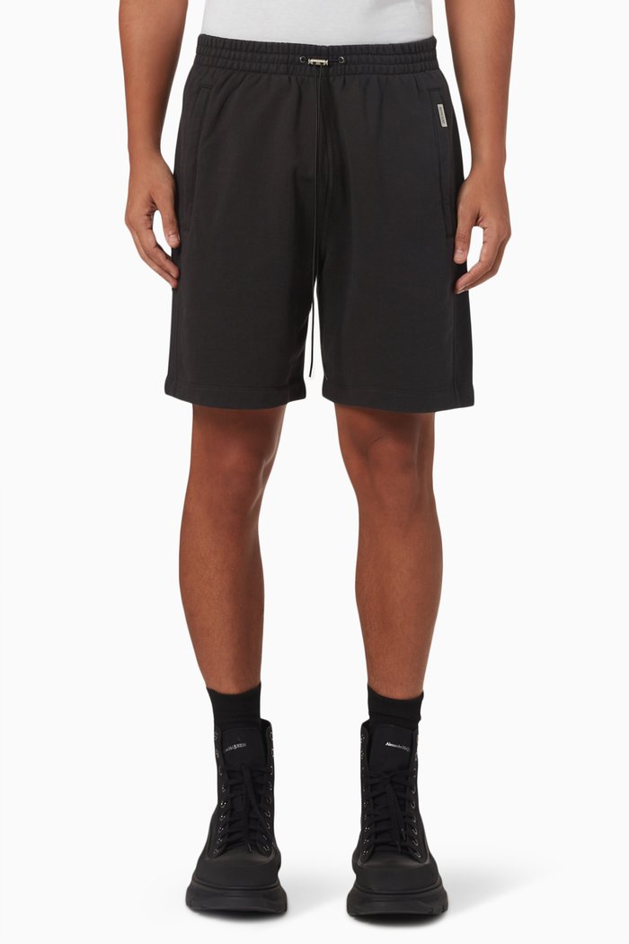 

Blank Relaxed Shorts in Cotton, Black