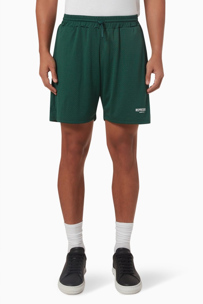 

Represent Owners Club Mesh Shorts in Stretch-nylon, Green