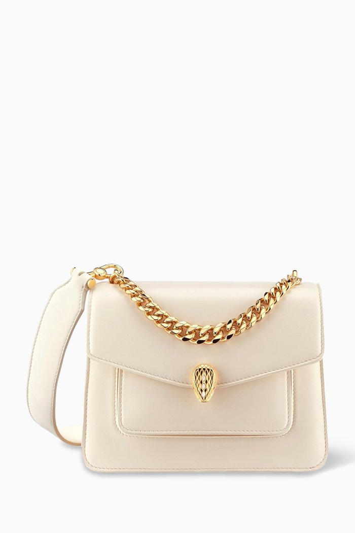 

Serpenti Forever Crossbody Bag in Nappa, White
