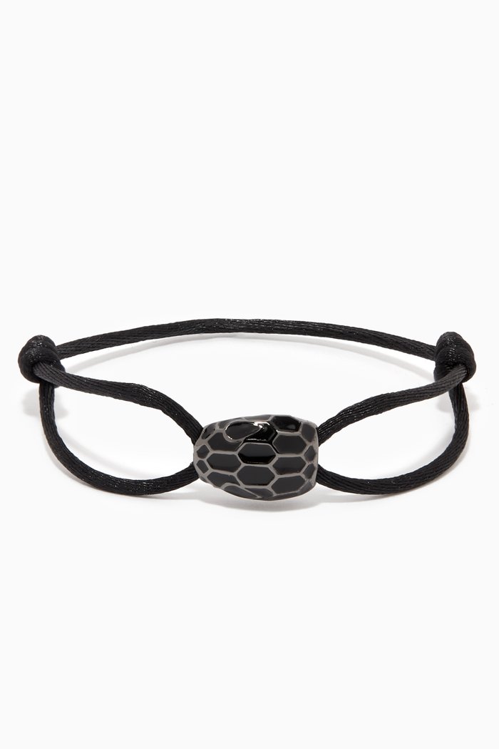 

Serpenti Forever Bracelet in Fabric, Black