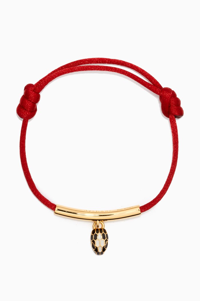 

Serpenti Forever Bracelet in Fabric, Red