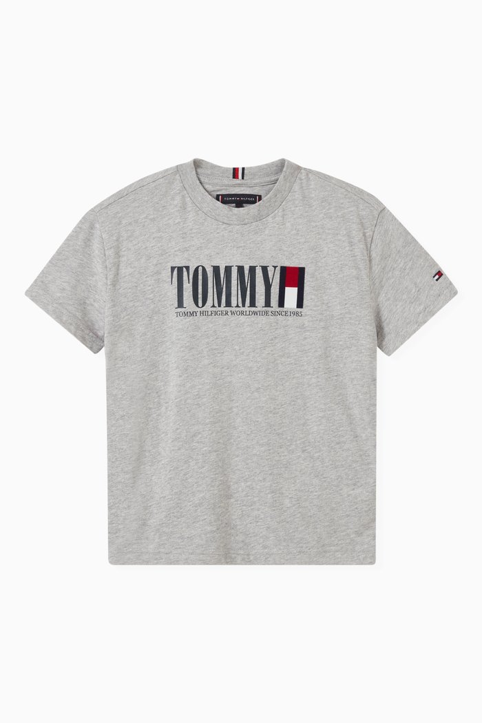 

Logo T-shirt in Organic Cotton, Grey
