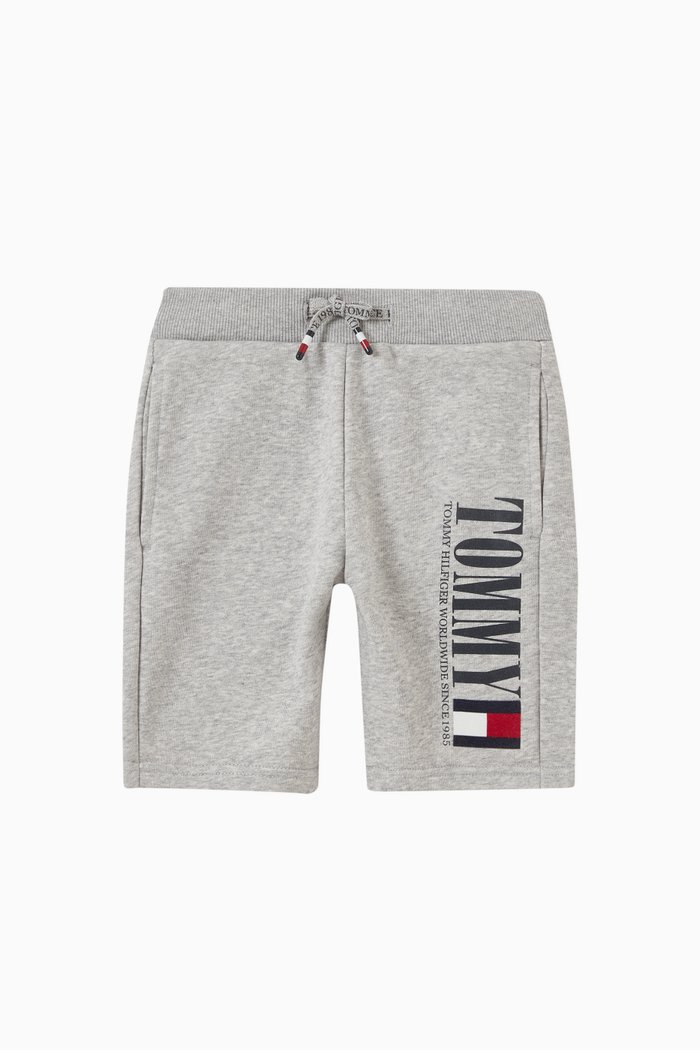 

Logo Shorts in Cotton, Grey