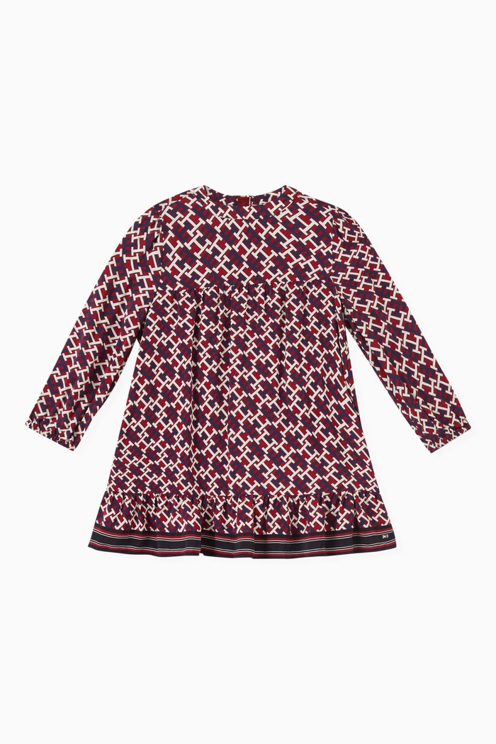 

Logo Dress in Viscose, Purple