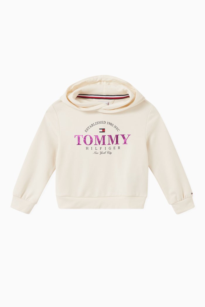 

Logo Hoodie in Cotton, White