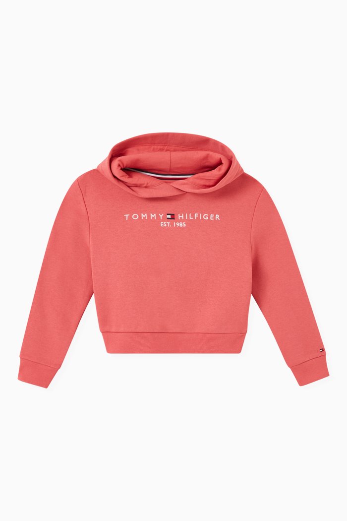 

Logo Hoodie in Cotton, Pink