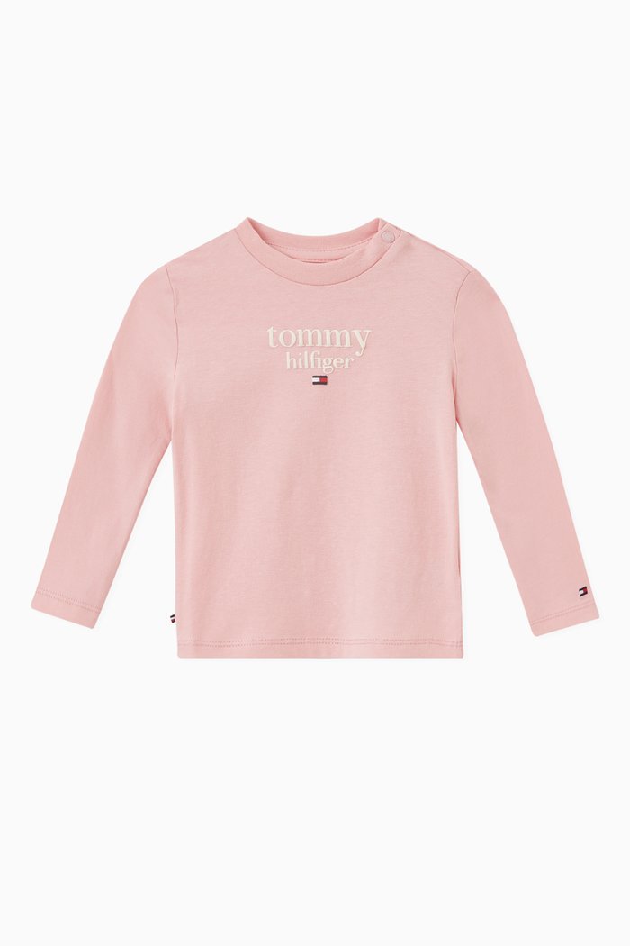 

Logo T-shirt in Cotton, Pink