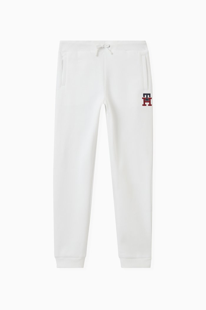 

Monogram Sweatpants in Organic Cotton Blend, White