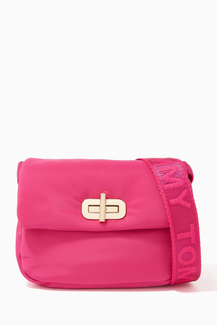 Youth Turn Lock Clasp Bag, Red