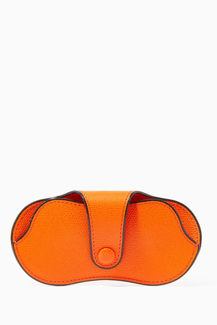 

Glasses Case in Calf Leather, Orange