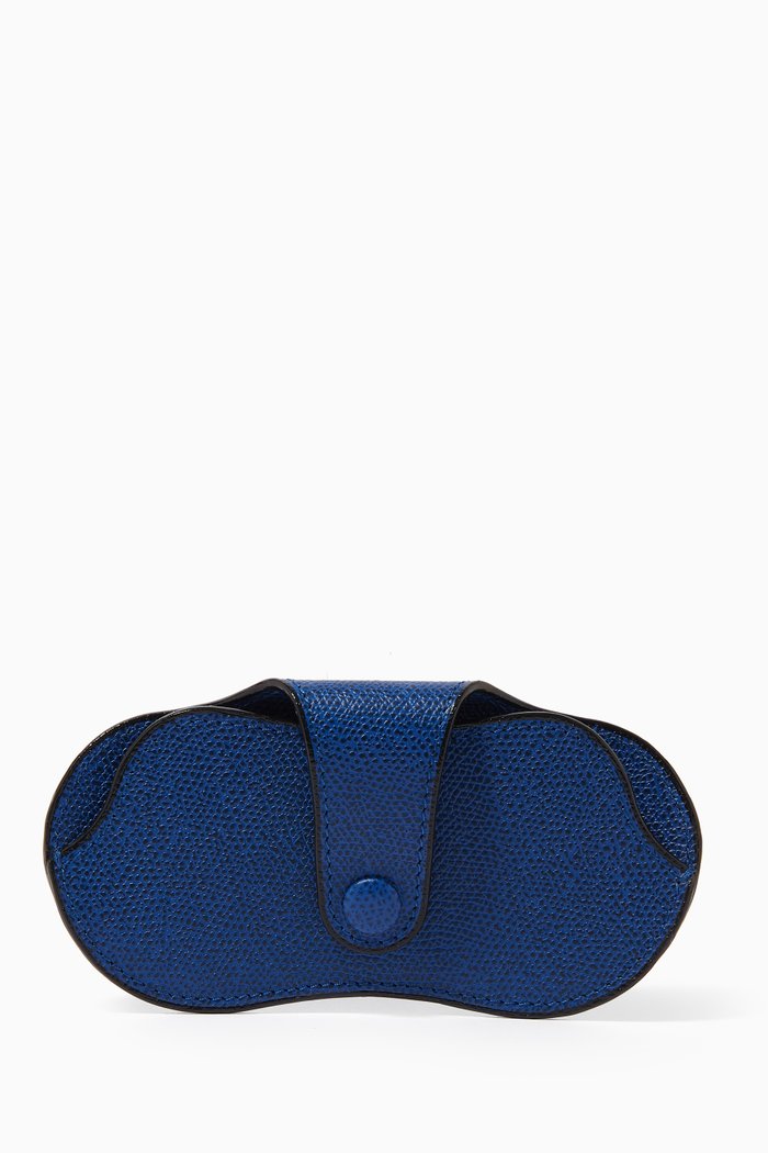 

Glasses Case in Calf Leather, Blue