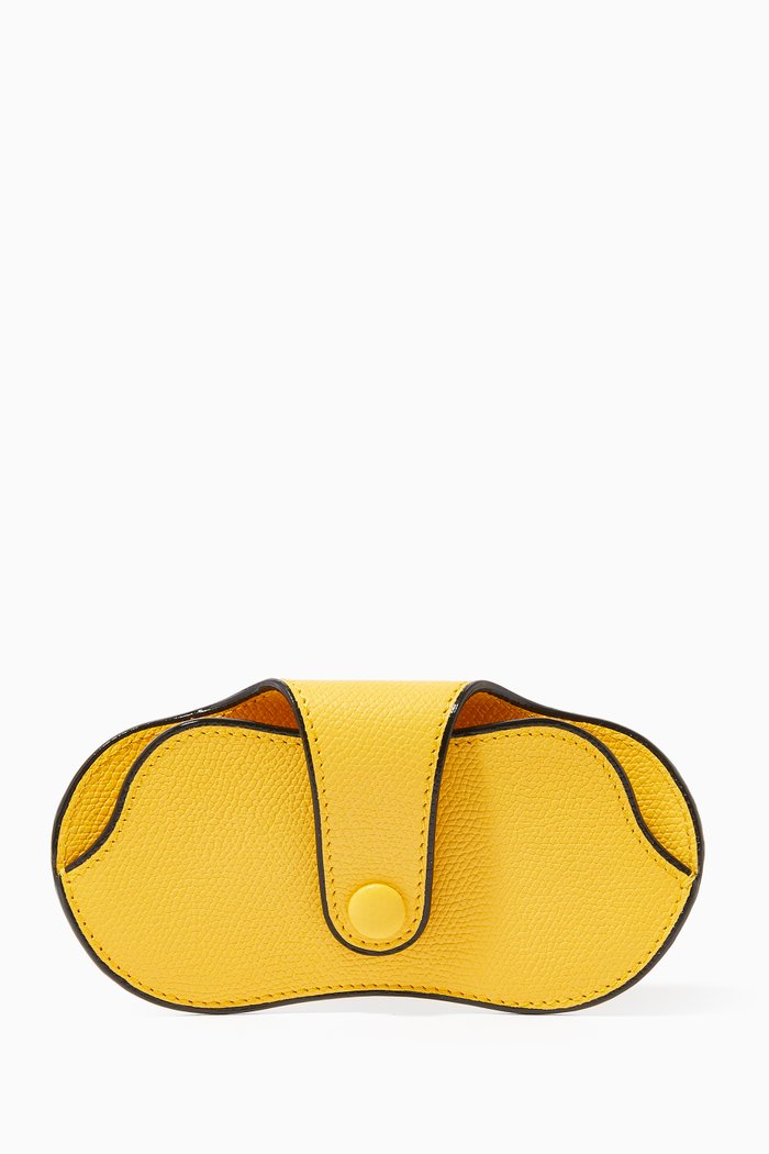 

Glasses Case in Calf Leather, Yellow