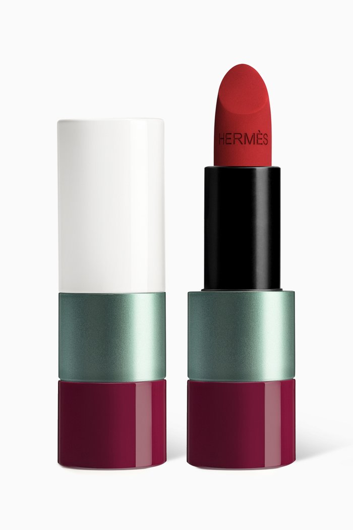 

62 Rouge Feu Limited Edition Rouge Hermès Matte Lipstick, 3g, Multicolour