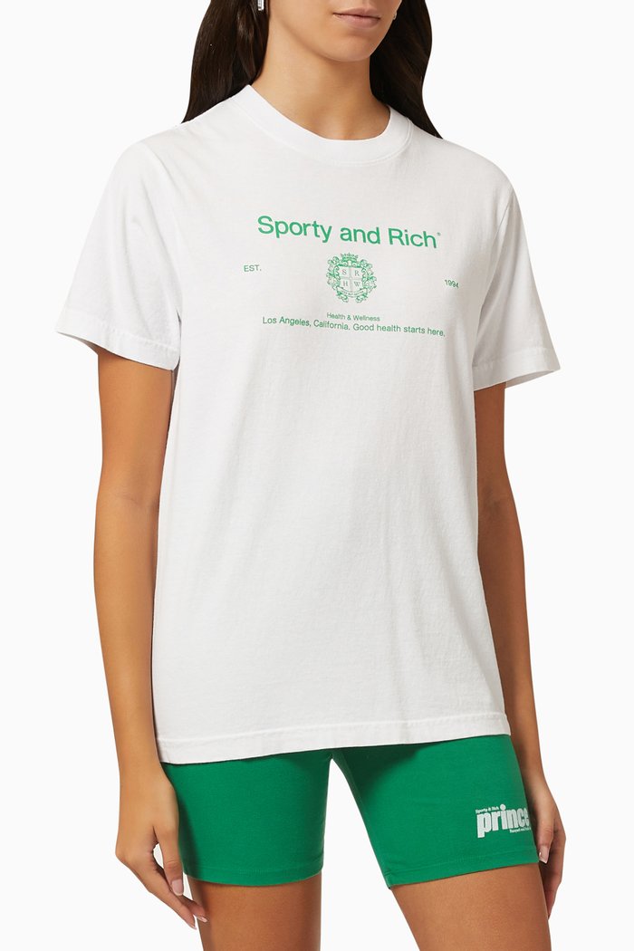 

New Health Crewneck Sweatshirt in Cotton, White
