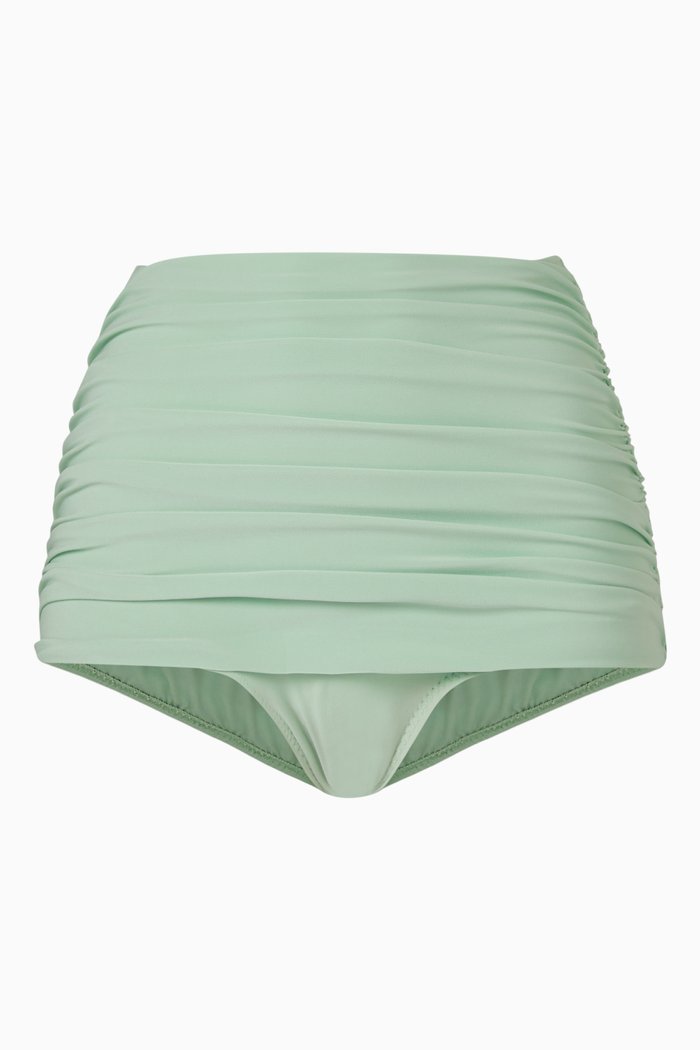 

Bill High-waist Bikini Bottoms, Green