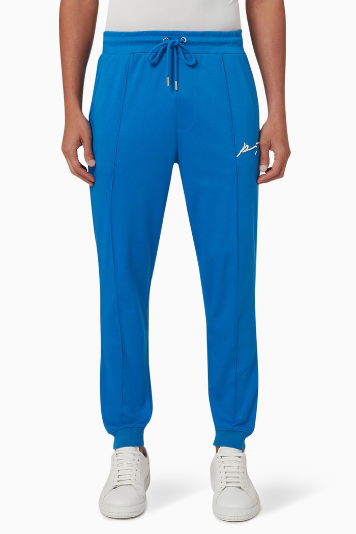 

Signature Core Embroidered Sweatpants in Interlock-jersey, Blue