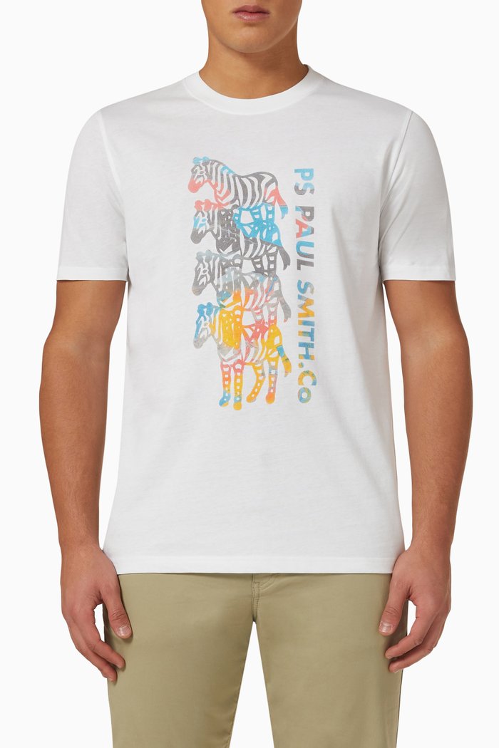 

Slim Fit T-shirt in Cotton, White