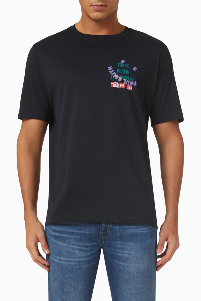 

Tokyo T-shirt in Organic Cotton, Blue