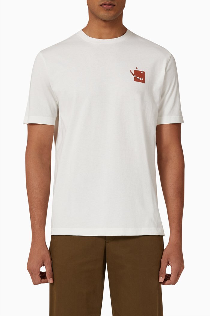 Happy Face Box T-shirt in Cotton-jersey, Neutral