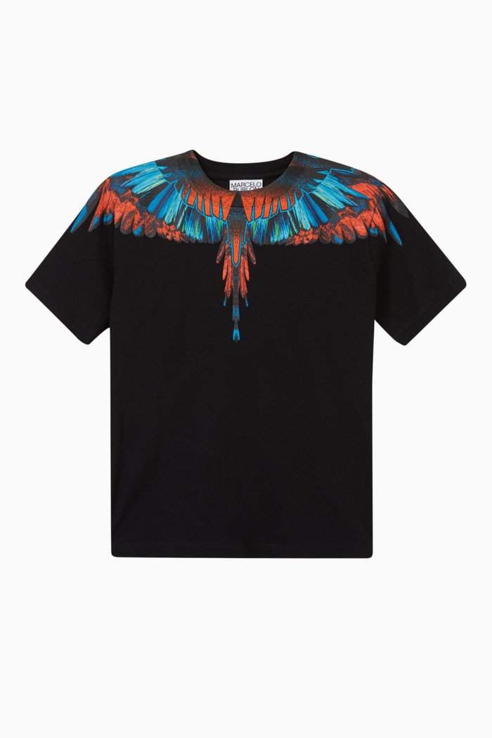

Wings T-shirt in Cotton, Black