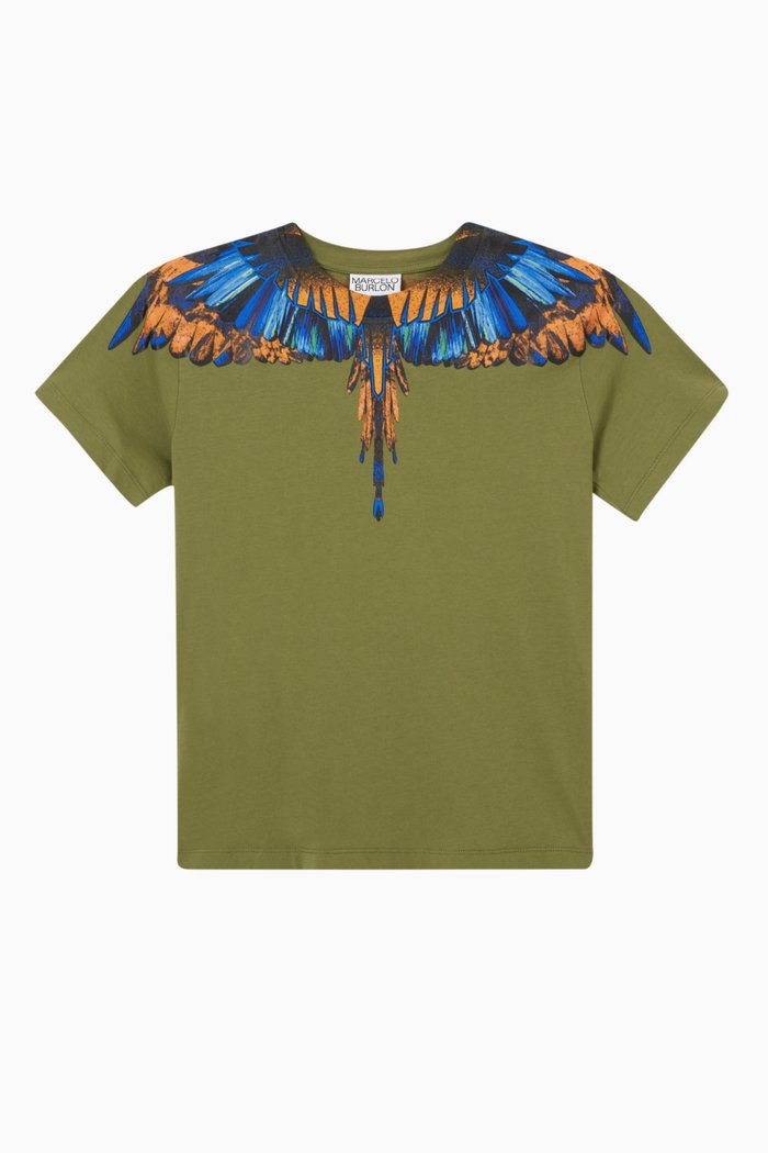 

Wings T-shirt in Cotton, Green