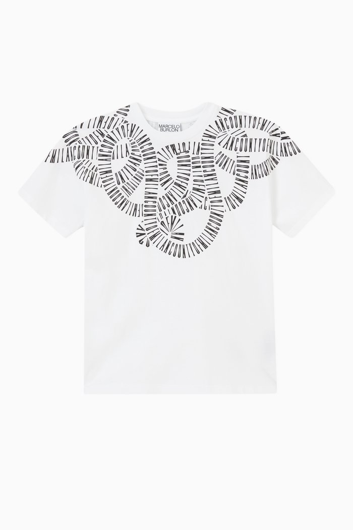 

Snakes T-shirt in Cotton, White