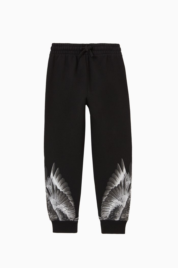 

Wings Sweatpants in Cotton, Black