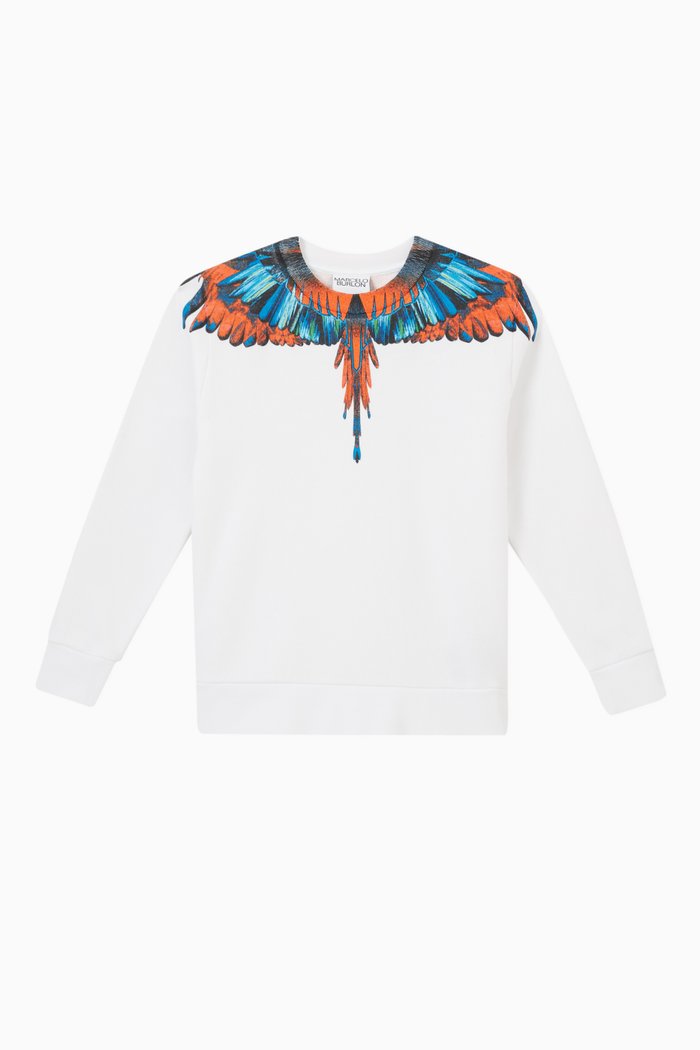 

Wings Sweatshirt in Cotton, White