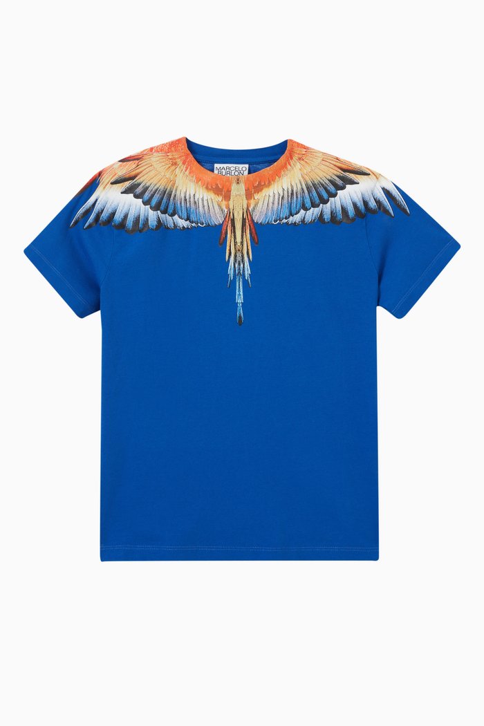 

Wings T-shirt in Cotton, Blue