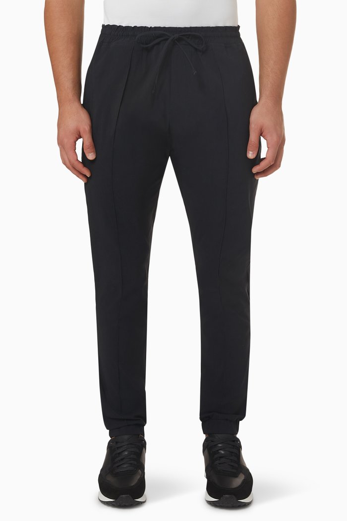 

Salvatore Slim Fit Pants in Viscose Blend, Black