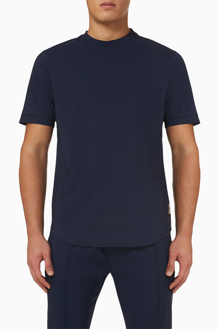 

Salvatore in T-shirt in Cotton, Blue