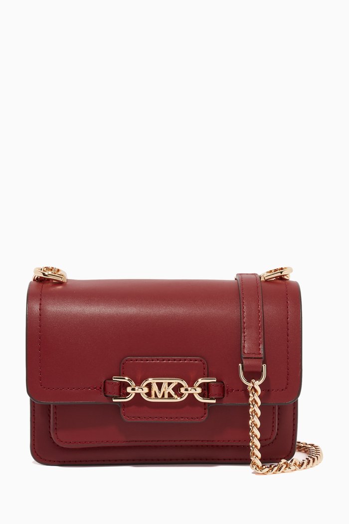 

Heather Extra-small Crossbody Bag in Leather, Red