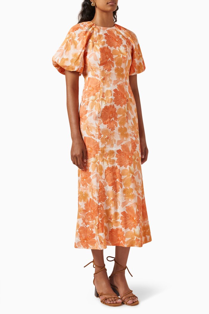 

Elena Midi Dress, Orange