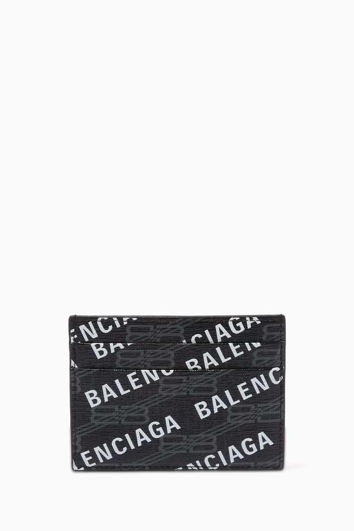 

Cash Card Holder in BB Monogram Coated Canvas, Black