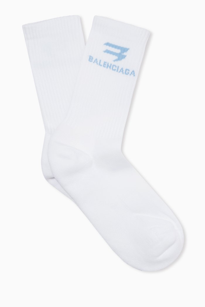 

Sporty B Tennis Socks in Sponge-knit, White