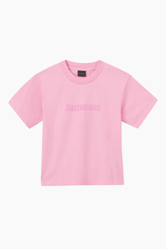 

Logo T-shirt in Cotton, Pink