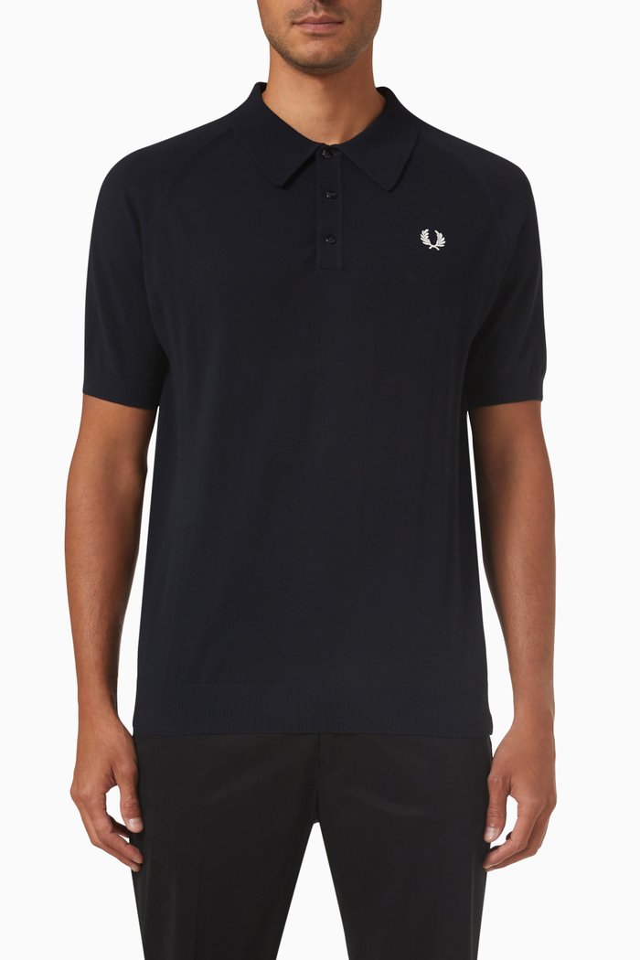 Polo Shirt in Cotton-piqué, Blue