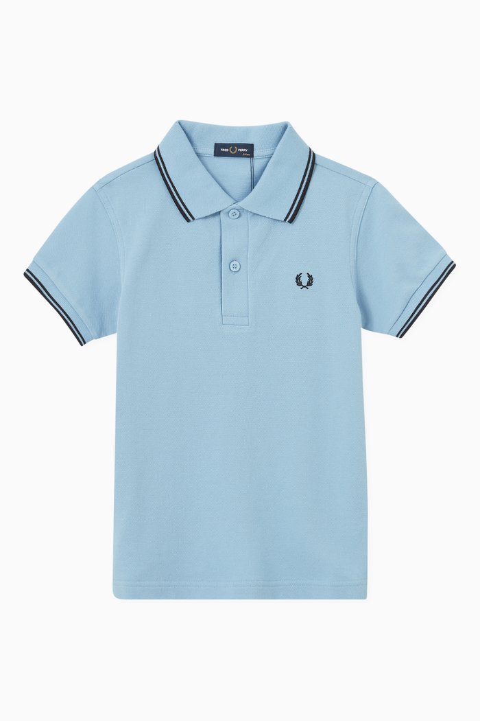 

Embroidered Polo Shirt in Cotton, Black