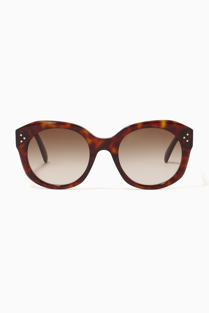 

Round Sunglasses in Acetate, Brown
