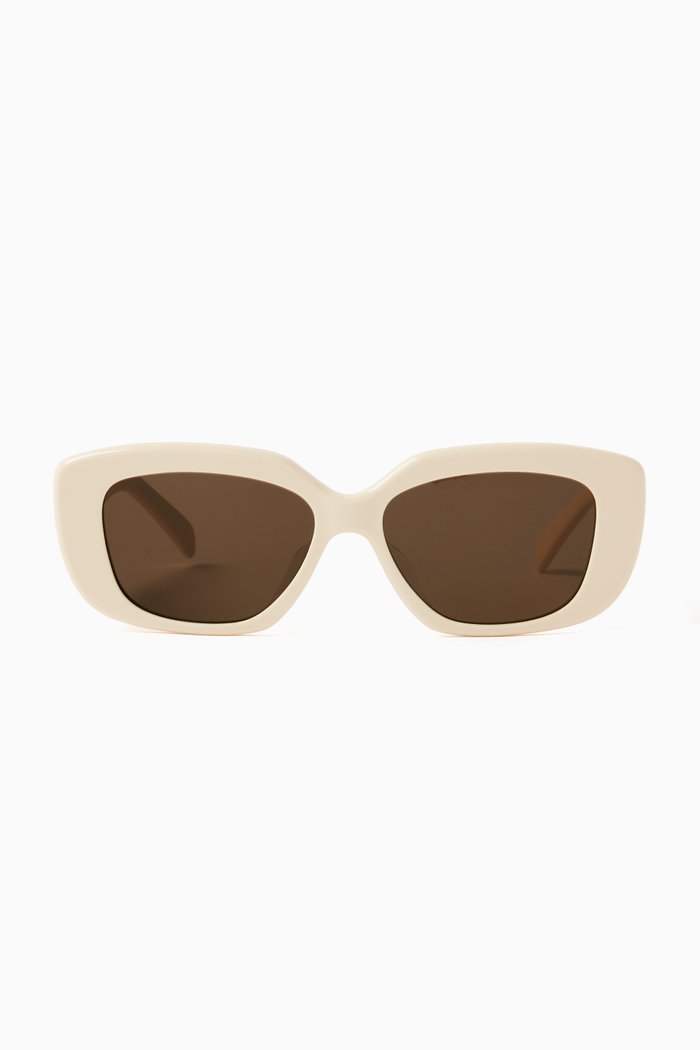 

Triomphe Oval Sunglasses in Acetate, Neutral