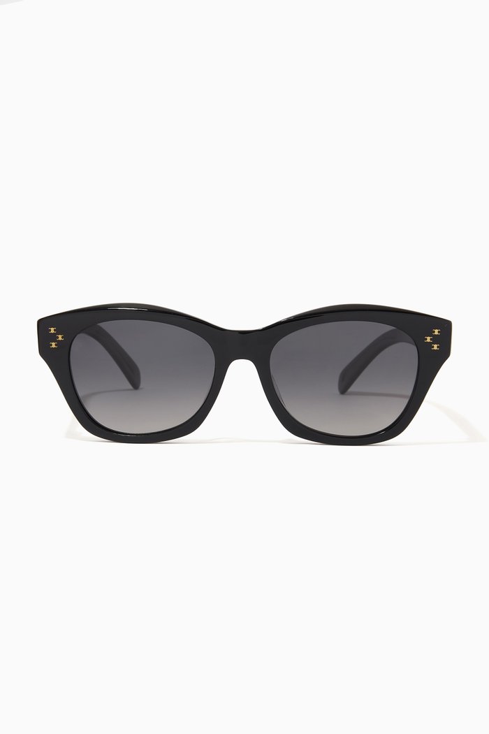 

Cat-eye Sunglasses in Acetate, Black