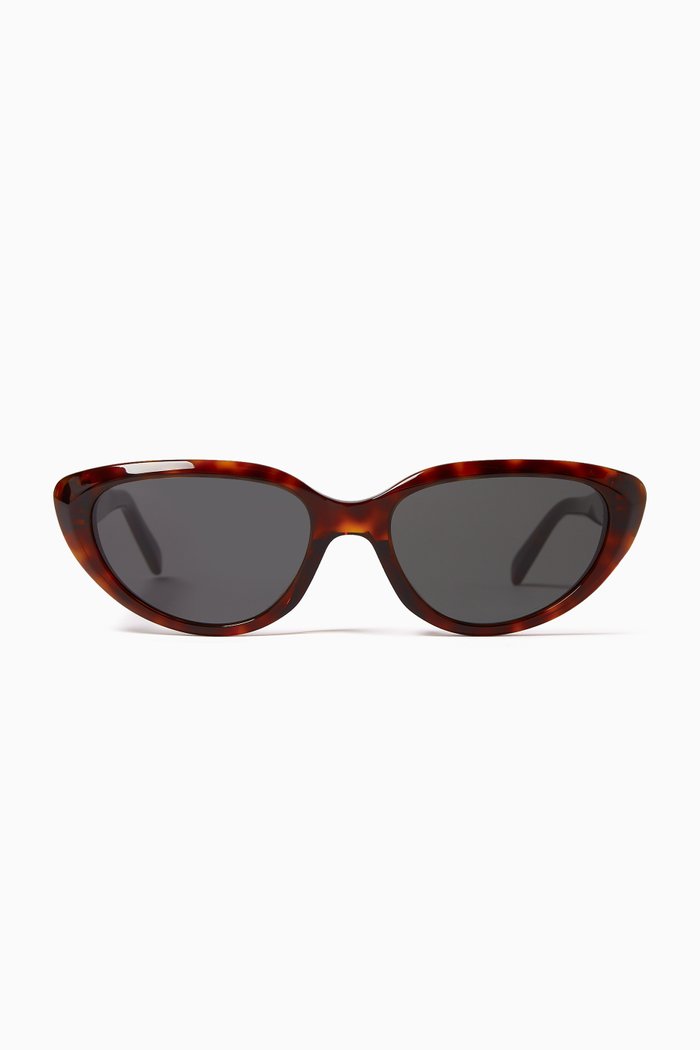 

Cat-eye Sunglasses in Acetate, Brown