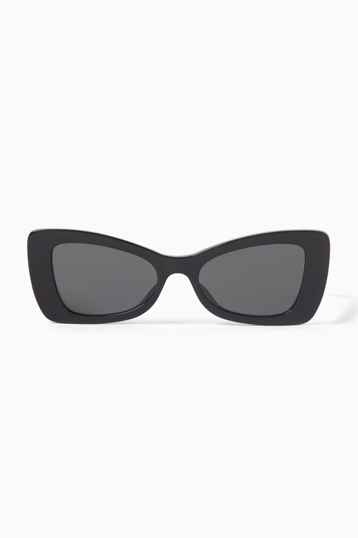 

Cat-eye Sunglasses in Acetate, Black
