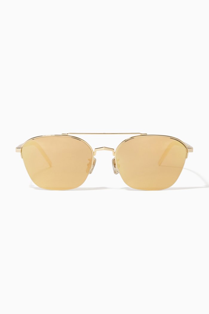 

Aviator Sunglasses in Metal, Silver